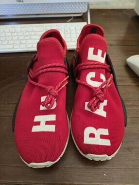 Adidas Pharrell Williams Human Race NMD Cherry Red Sneakers Size 7